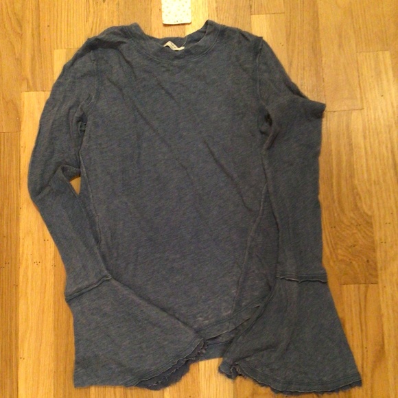 Free People Cecilia l/s tee in Sparkling Indigo - Picture 7 of 9